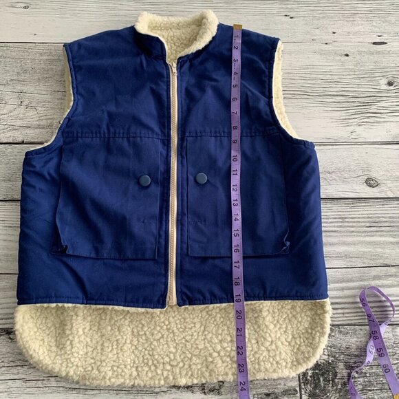 Vintage 80s 90s Sherpa Lined Vest - Picture 10 of 10
